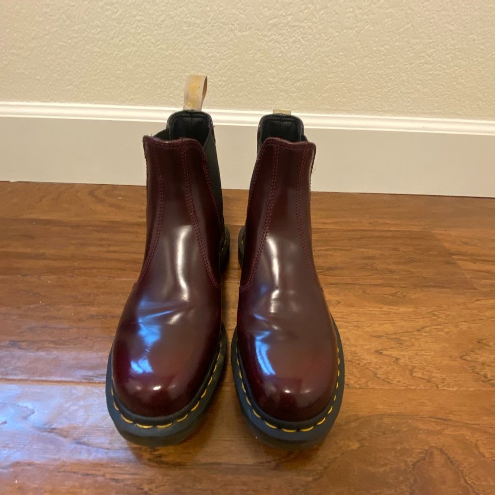 Vegan Dr Martens CHERRY RED Chelsea Boot